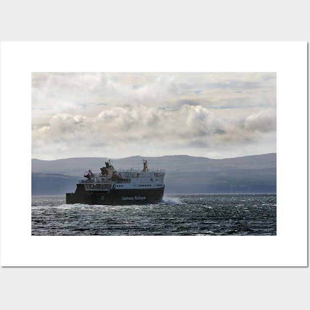 The CalMac Ferry heading from Uig to the Outer Hebrides Wall Art by richflintphoto